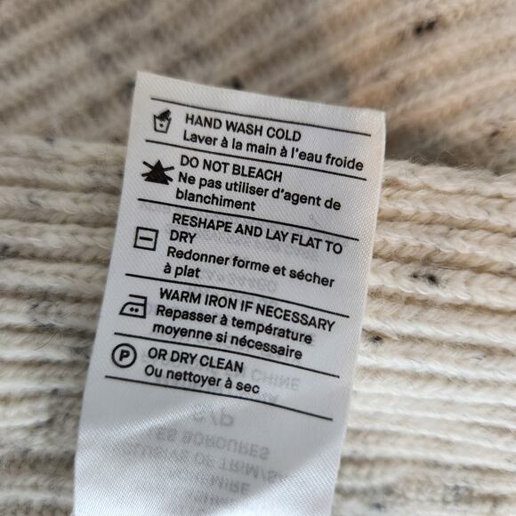 Vince Wool Cashmere Blend Flecked Panel Sweater Size Small - Picture 8 of 8